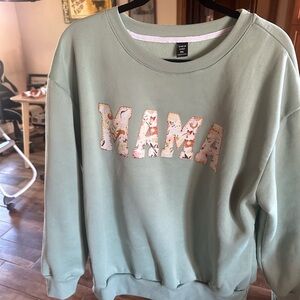 Green 'MAMA' Sweatshirt